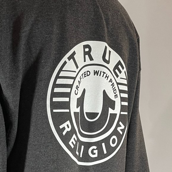 True Religion Hoodie Gray Sz L - Picture 5 of 9
